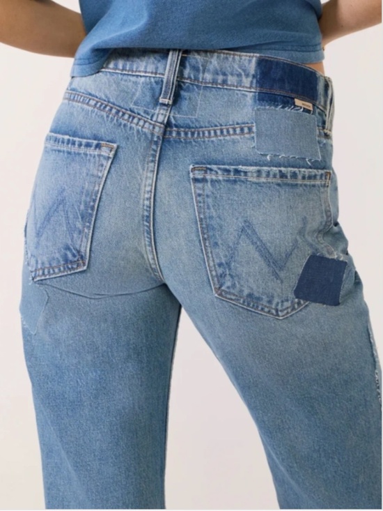 MOTHER Denim - MOTHER The Bookie Heel Jeans Size 28 - Ironing Things Out. Blue